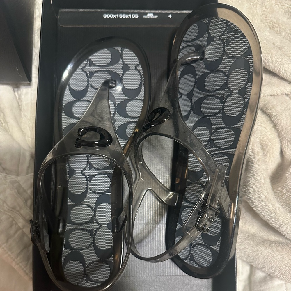 Coach Jelly Thong Sandals - New - Unworn - Size 7